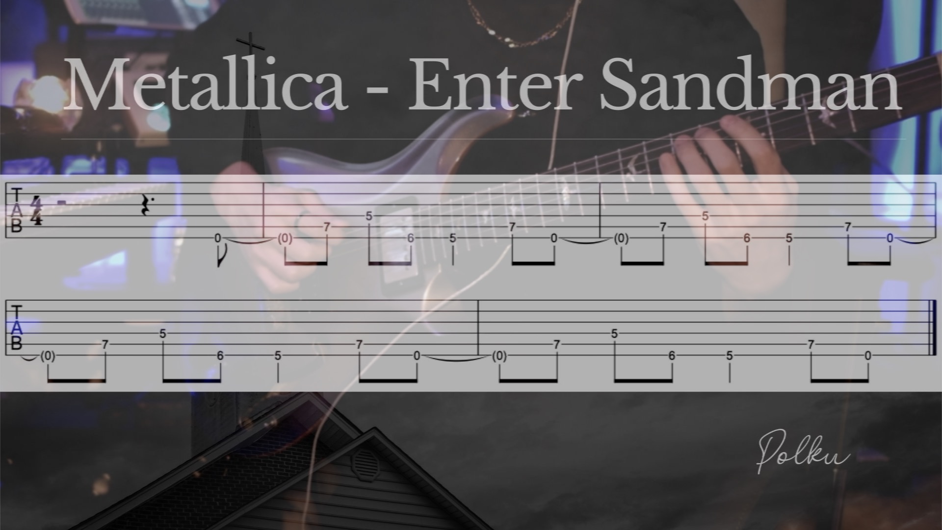 初心者オススメ！「Metallica/ Enter Sandman」のイントロギターで弾いてみよう![TAB譜、動画あり] 八王子のギター