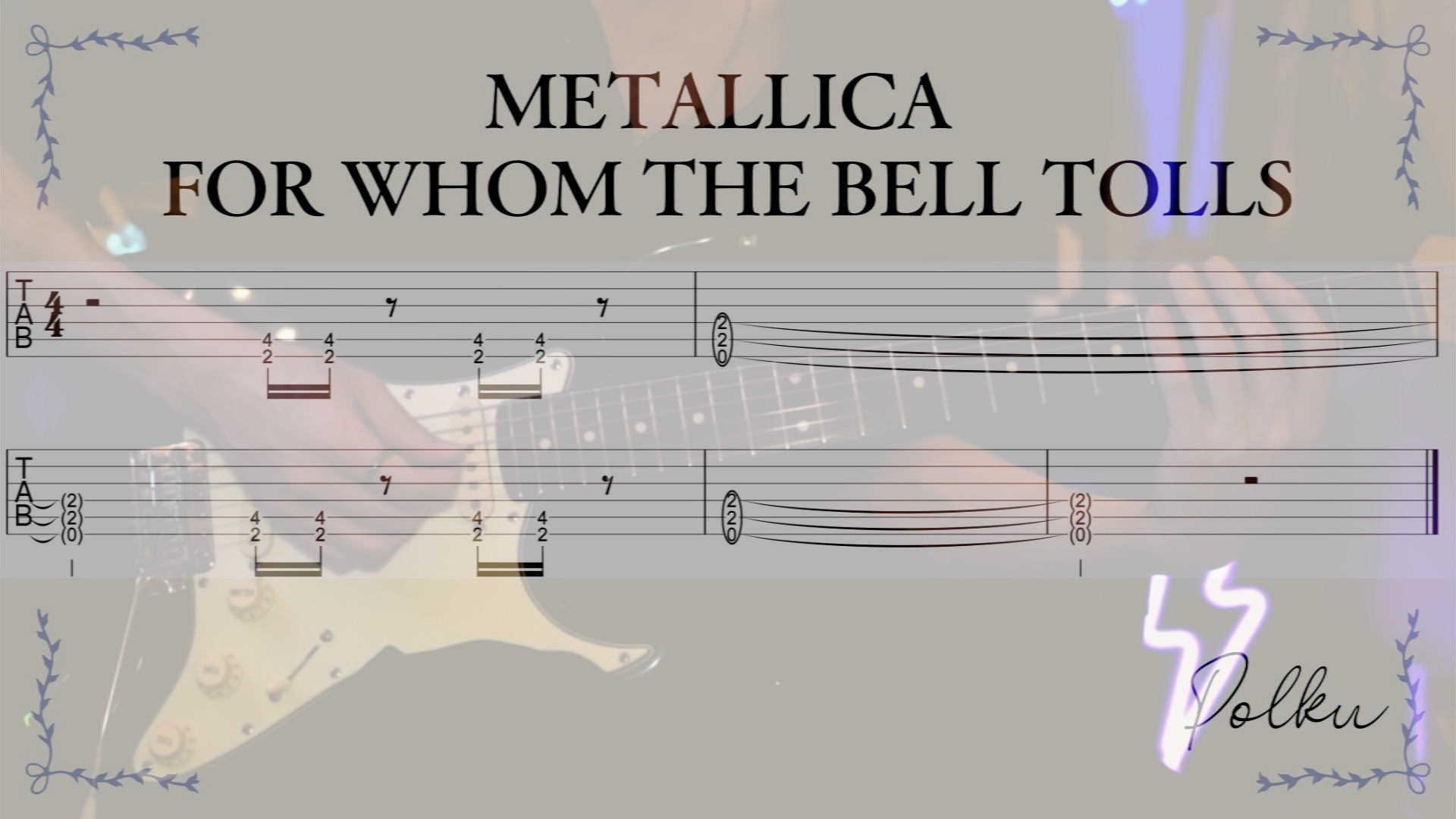 Metallica For Whom The Bell Tolls Tekst 初心者オススメ!「Metallica / For Whom the Bell Tolls」のイントロリフフレーズを弾いてみよう![TAB譜
