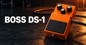 オレンジ色のディストーションペダルをイメージしたBOSS DS-1の記事画像